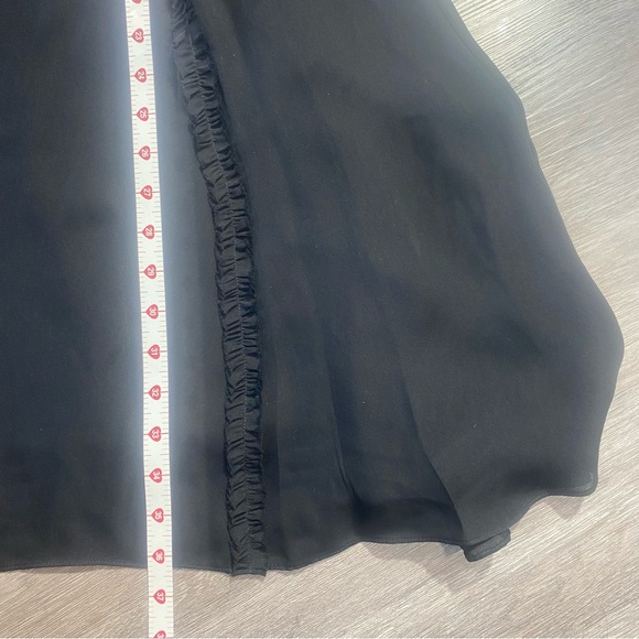 Jason Wu Black Ruffle Chiffon Sleeveless Dress Size 6 NWT - Picture 5 of 16